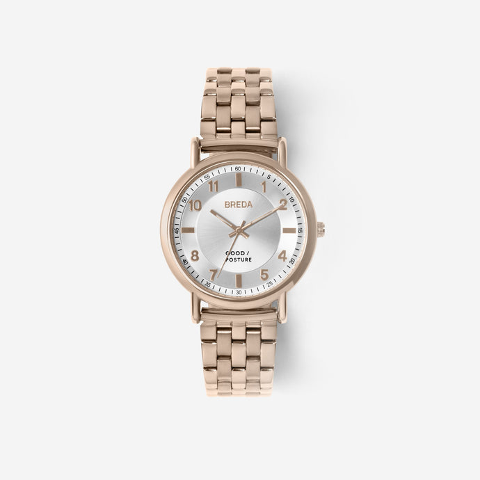 BREDA-Good-Posture-Theophilus-Martins-Blossom-5017c-Rose-Gold-Watch-Front