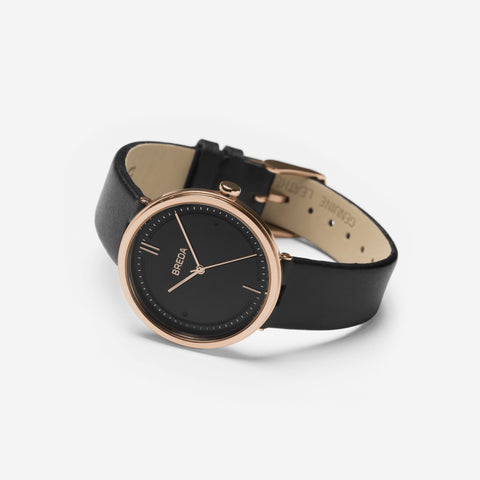breda-agnes-1733b-rosegold-black-leather-watch-angle