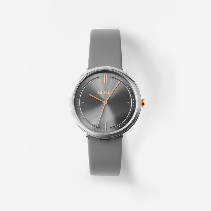 breda-agnes-1733c-silver-rosegold-gray-leather-watch-front