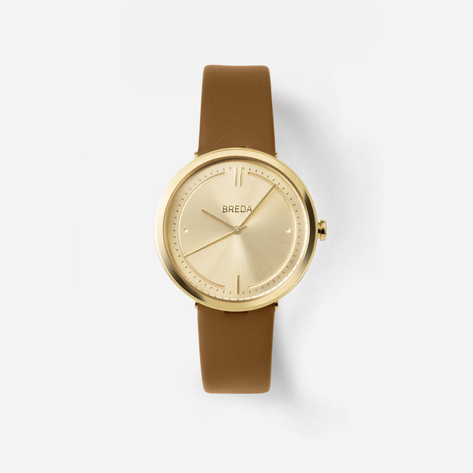 breda-agnes-1733e-gold-brown-leather-watch-front