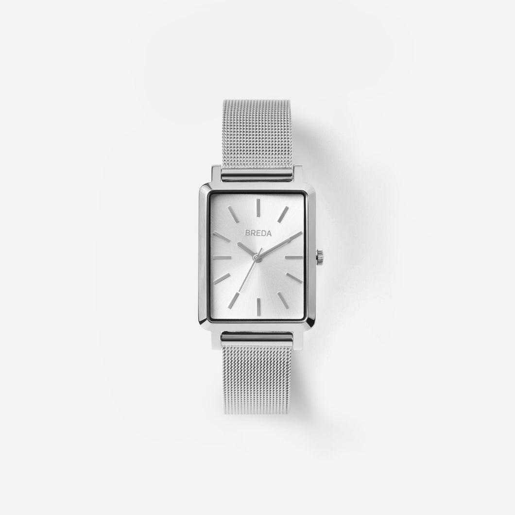 breda-baer-1729g-silver-mesh-watch-front
