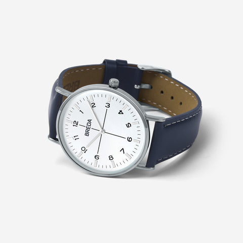 Belmont - Silver/Navy