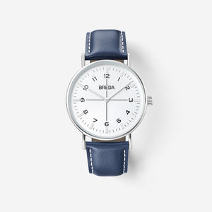 Belmont - Silver/Navy