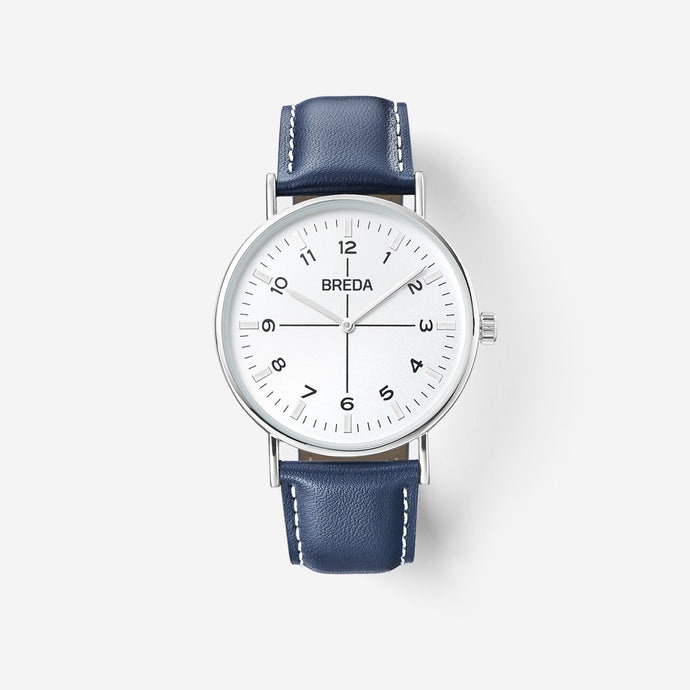 Belmont - Silver/Navy
