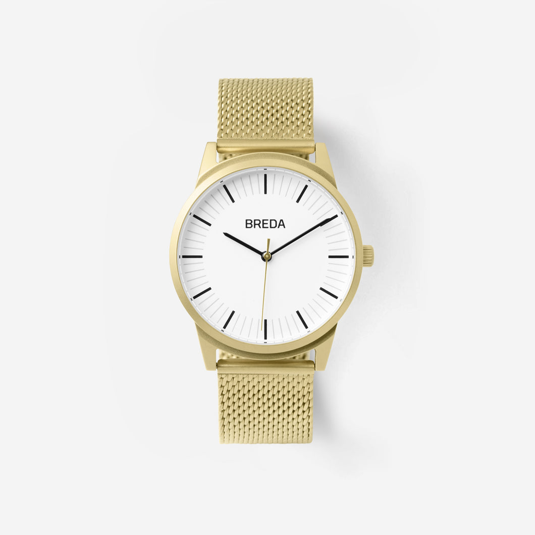 breda-bresson-5020g-gold-mesh-watch-front