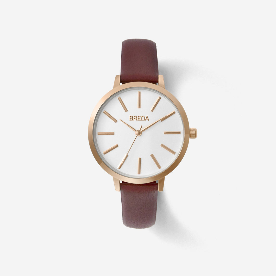 breda-joule-1722d-rosegold-maroon-watch-front
