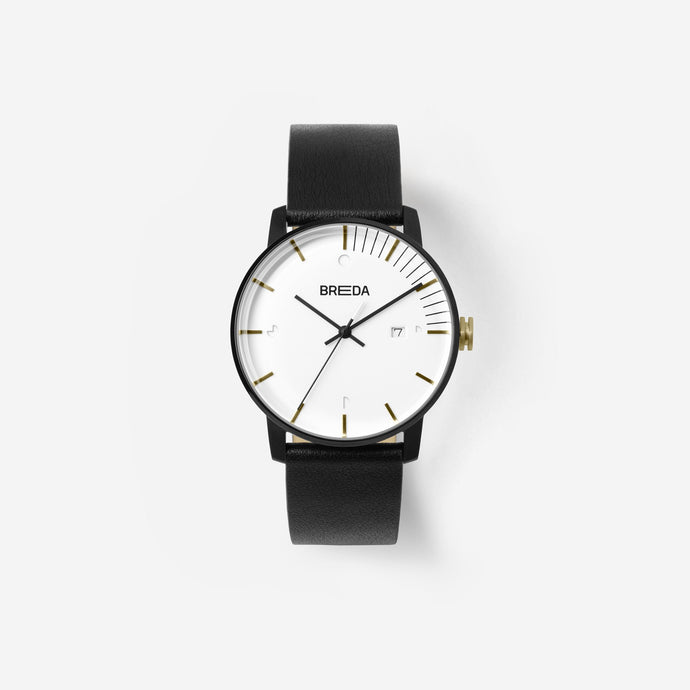 breda-phase-9000b-two-tone-gold-black-black-watch-front