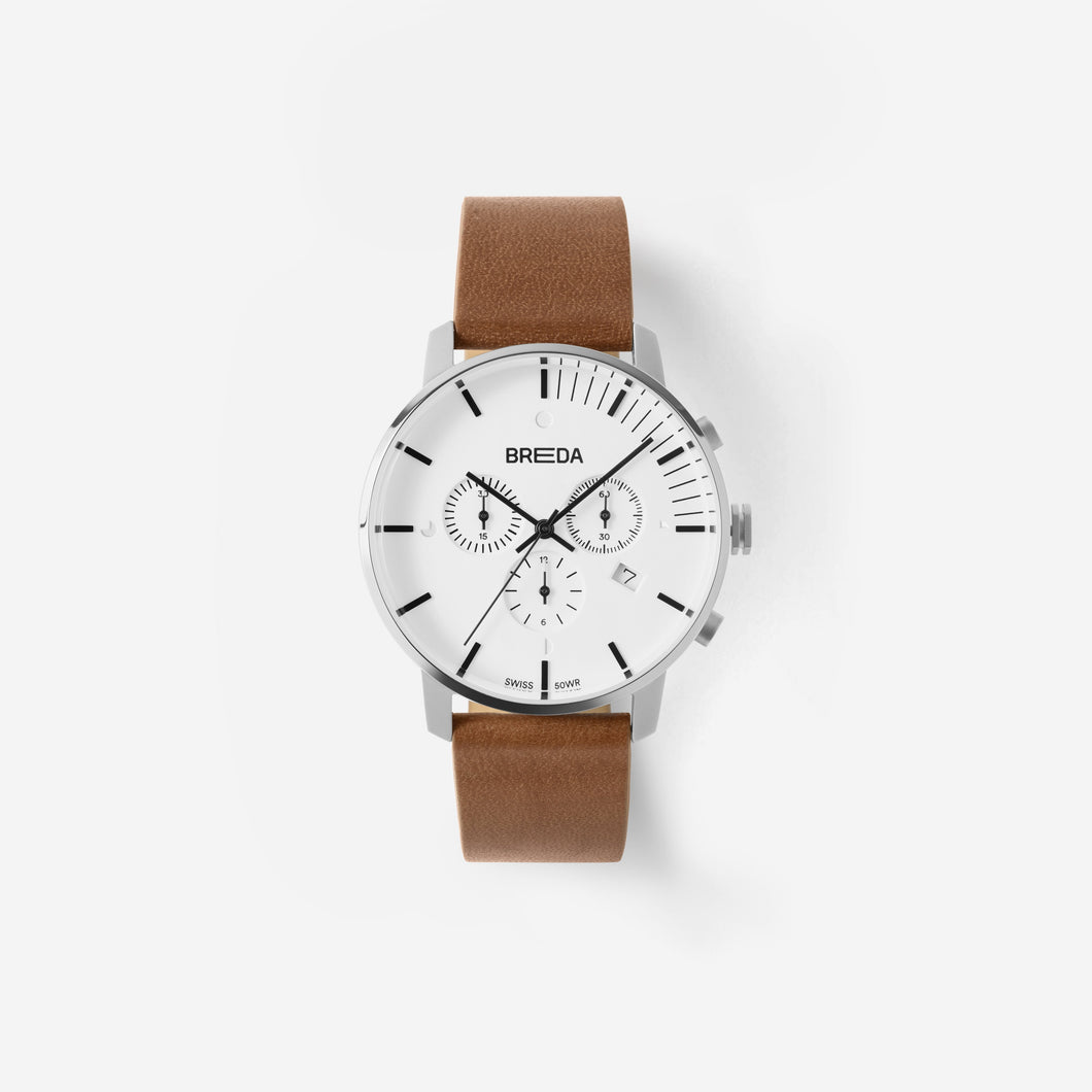 Phase Chronograph - Silver/Brown