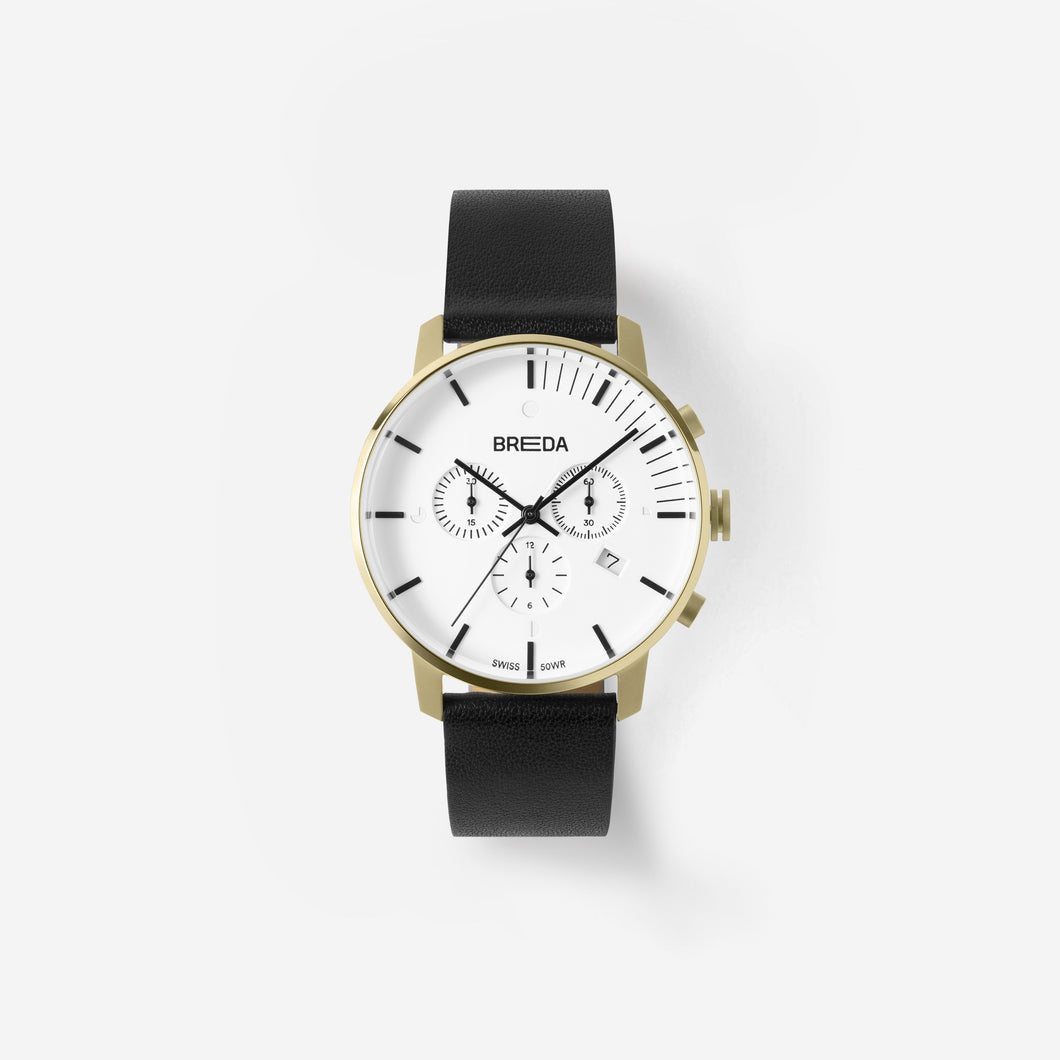breda-phase-chronograph-9001b-gold-black-watch-front