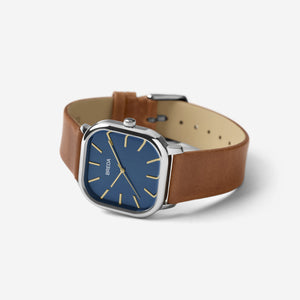 breda-visser-1728c-silver-brown-leather-watch-angle