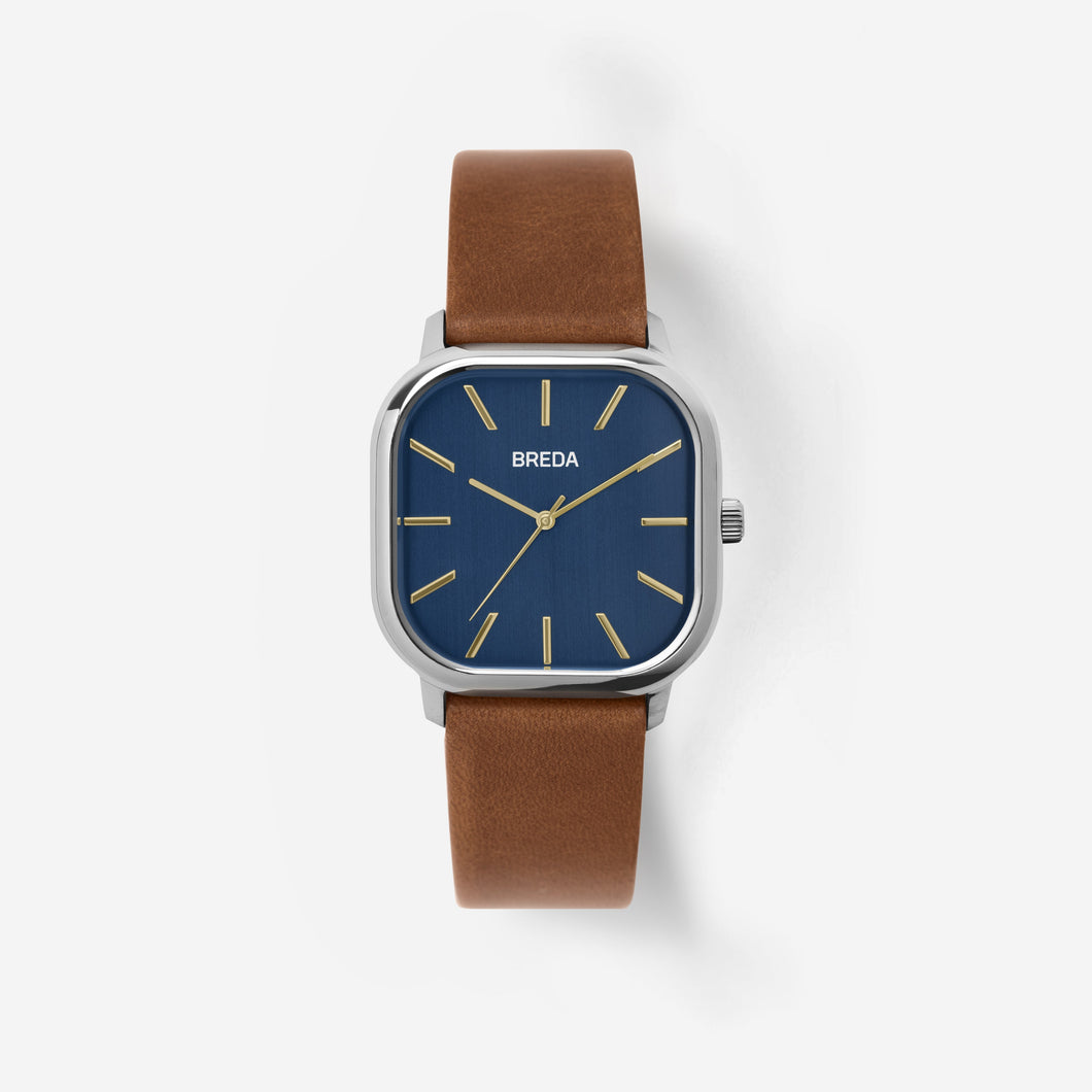 breda-visser-1728c-silver-brown-leather-watch-front