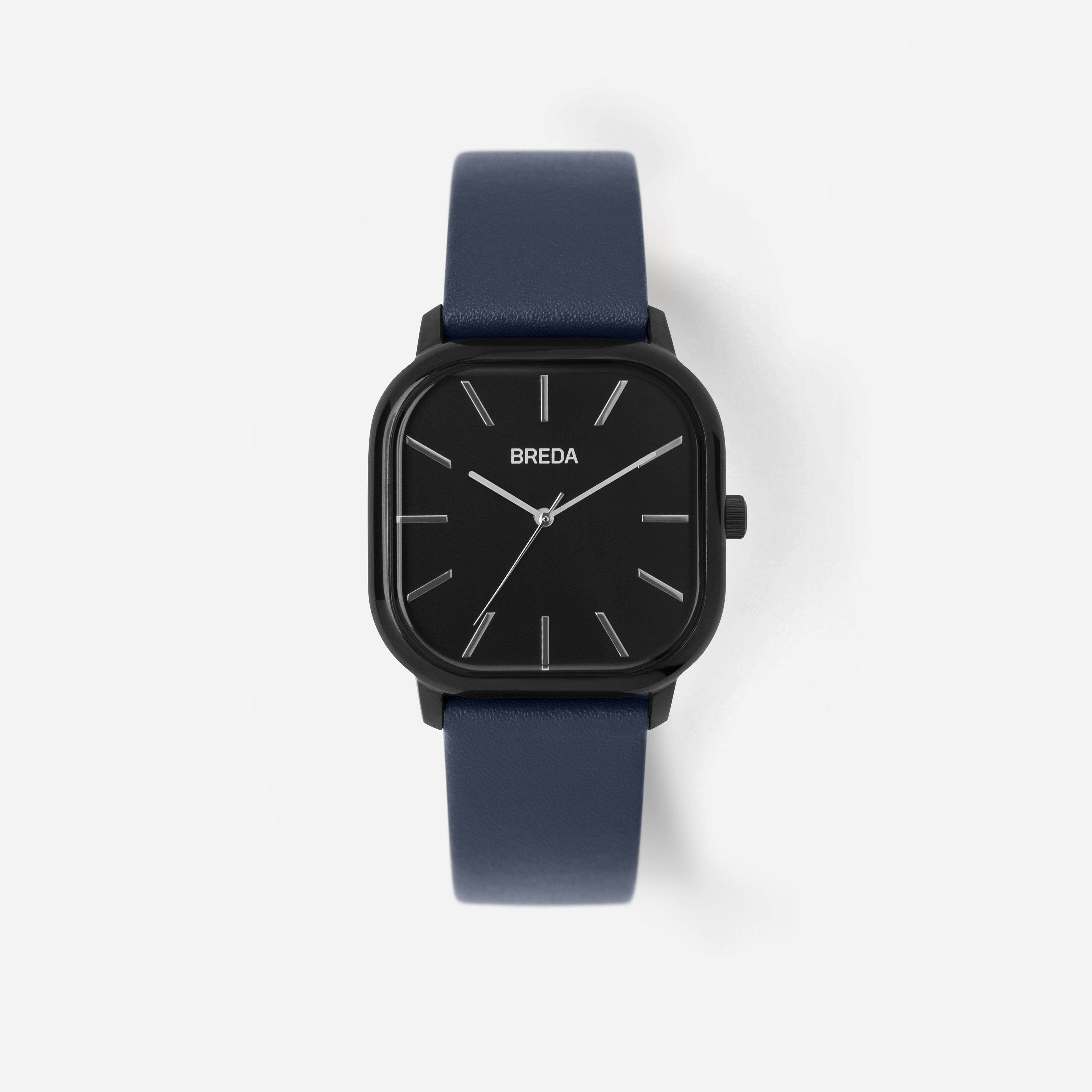 breda-visser-1728d-black-navy-leather-watch-front