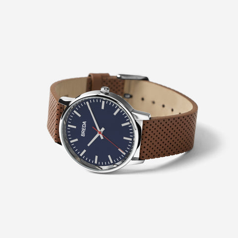 breda-zapf-1725b-silver-brown-leather-watch-angle