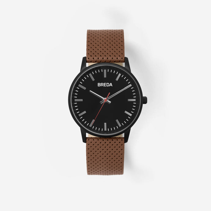 breda-zapf-1725c-black-brown-leather-watch-front